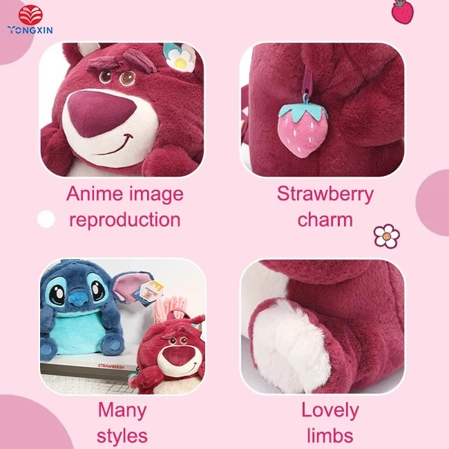 Strawberry Bear Backpack Large Capacity Cute